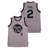 The Rim Tournament Shoot Out 2 Pac Gray Basketball Jersey,baseball caps,new era cap wholesale,wholesale hats